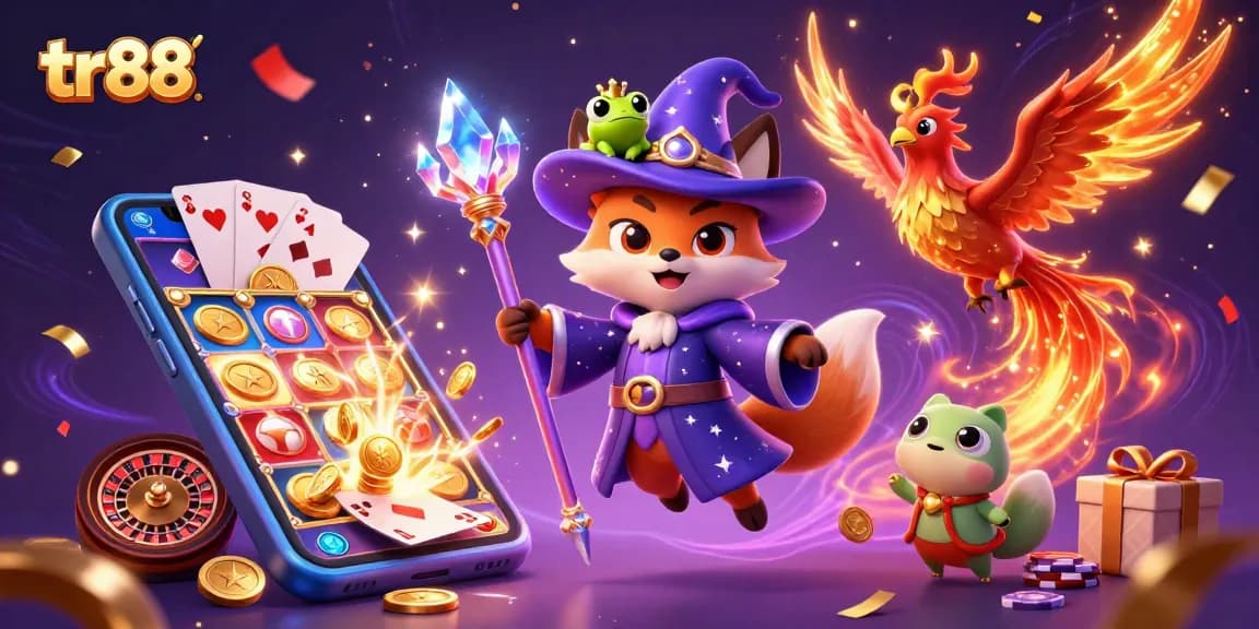 Engage in thrilling experiences at tr88 with magical wizard and explosive casino elements.