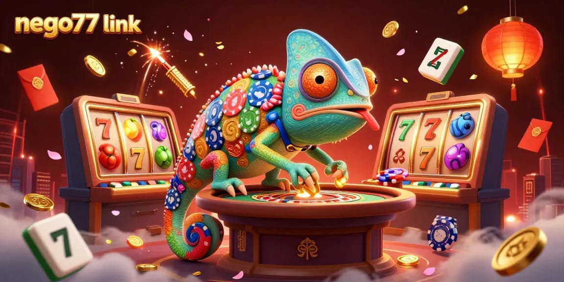 Experience thrilling gameplay at nego77 link with a vibrant casino scene full of excitement and dynamic elements.
