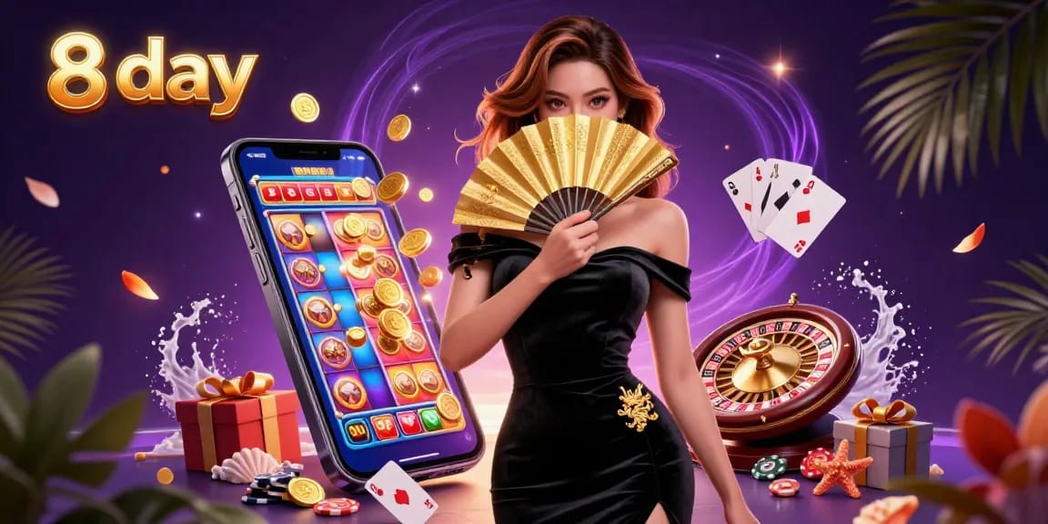 Win at 8 day casino with exciting slot games and vibrant gameplay elements.