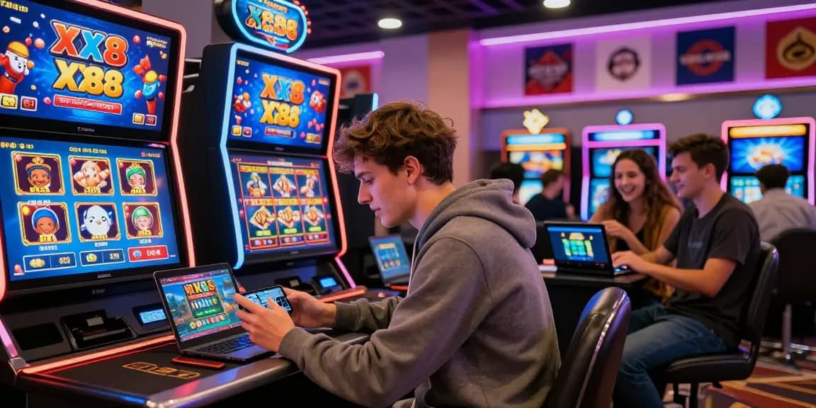 Dynamic online gaming experience showcasing XX88's vibrant platform with players enjoying live gameplay and promotions.