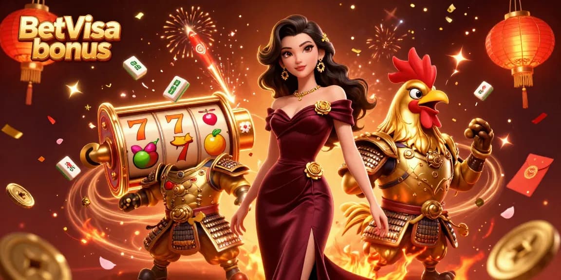 Experience the BetVisa bonus with exciting slots and vibrant game illustrations.
