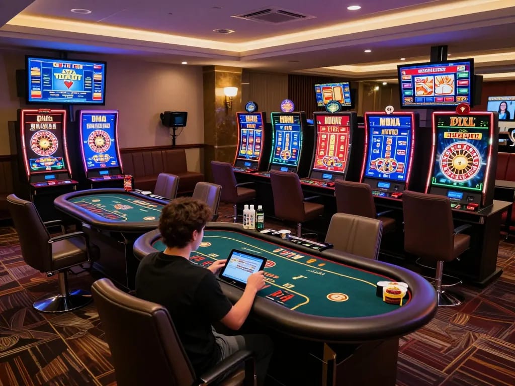Experience dynamic gameplay at hay88x online casino with vibrant screens and engaging atmosphere.