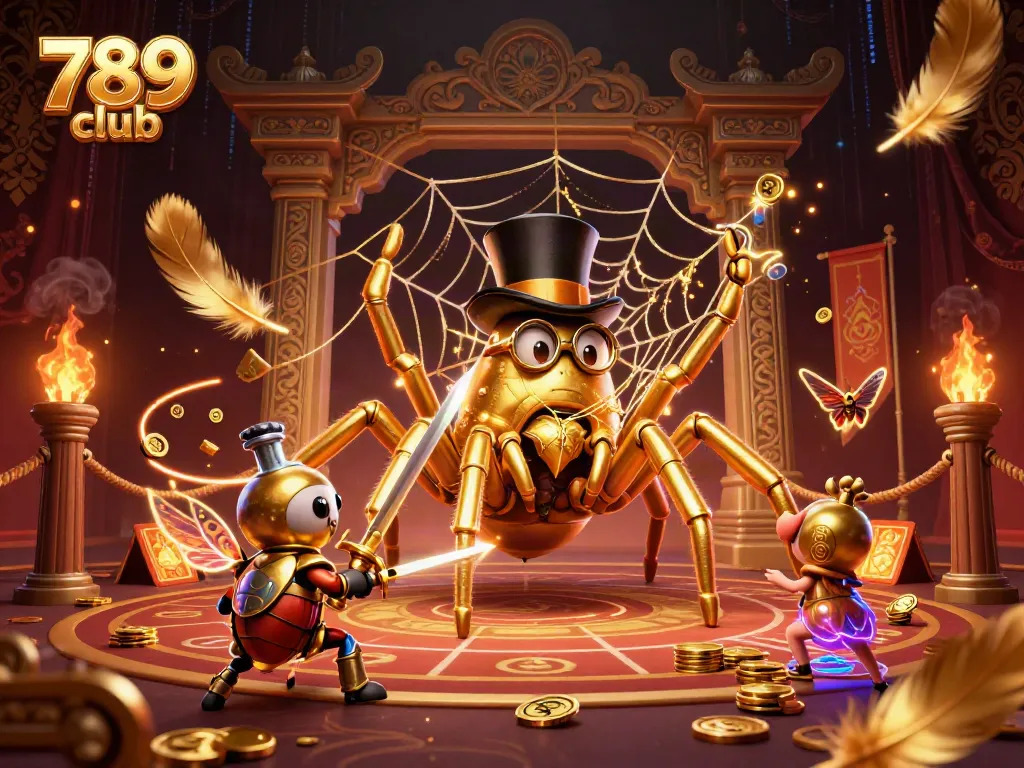 Experience the thrill of 789 club gaming with a dynamic 3D illustration of a casino scene.