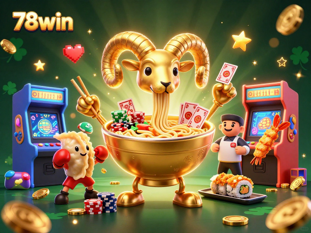 Experience thrilling gameplay with 78win’s vibrant illustrated casino scene full of excitement.