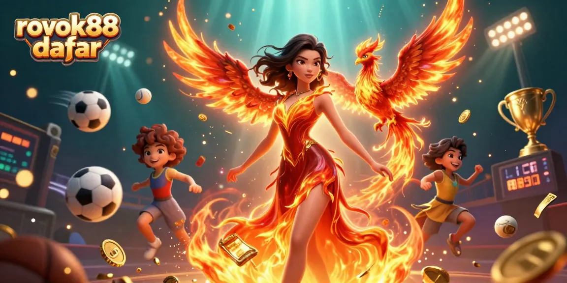 Experience the thrills of rokok88 daftar with dynamic sports betting action in this vibrant 3D illustration.