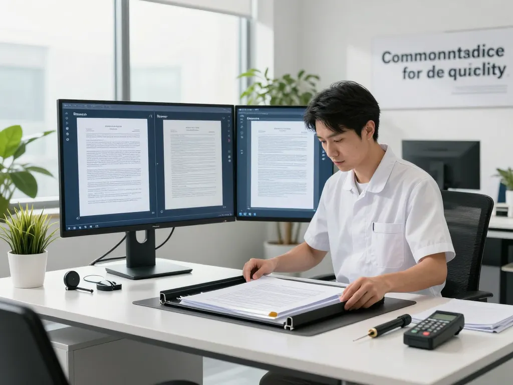 dich vụ bóc ép plastic showcased in a modern office with technician using advanced technology for safe document restoration