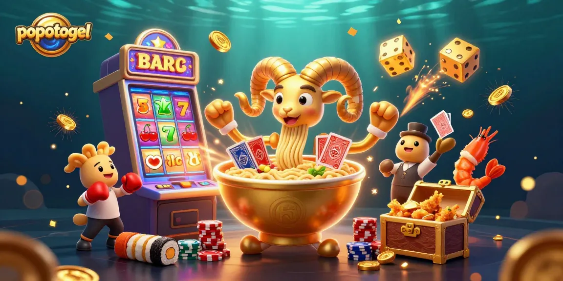 Popotogel's exciting slot experience with vibrant characters and jackpot elements, showcasing interactive gaming fun.