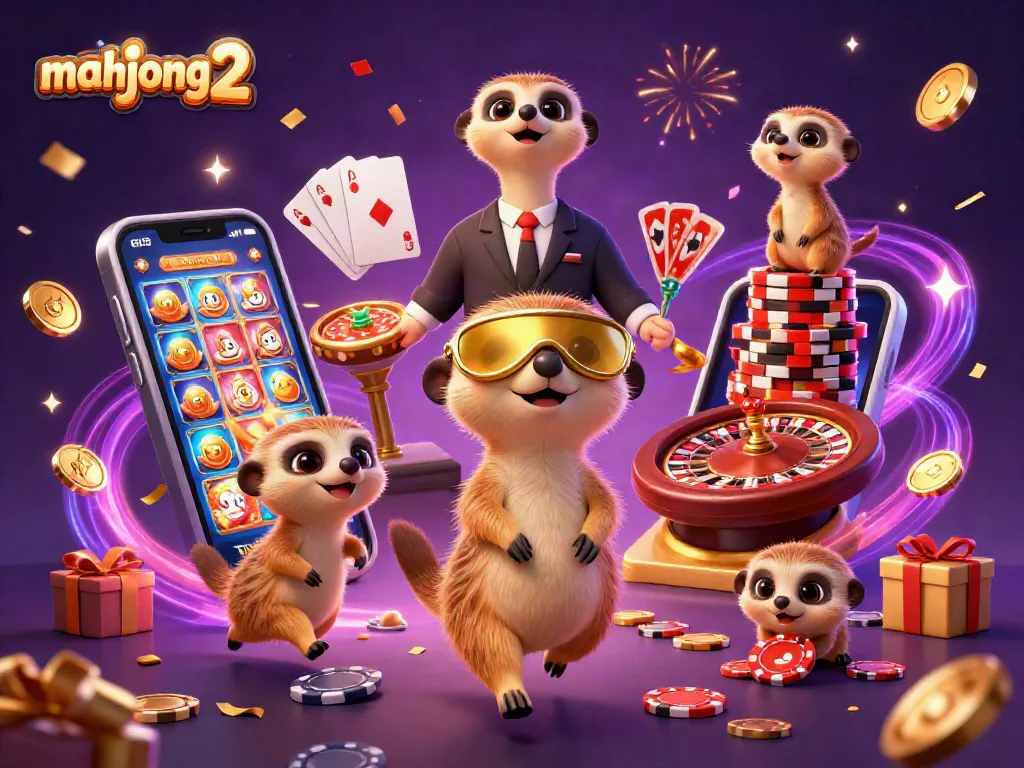 Engage in mahjong 2 gameplay with exciting features in this vibrant casino scene.