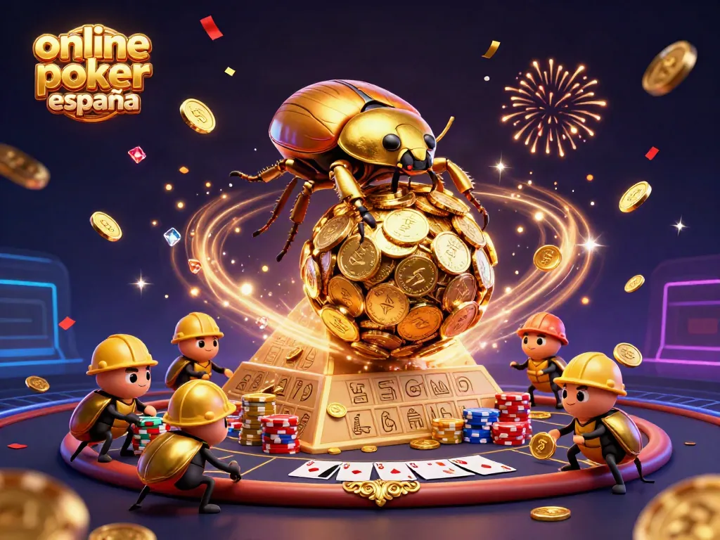 Disfruta de la emoción del póker online en España con este dinámico arte 3D lleno de acción.