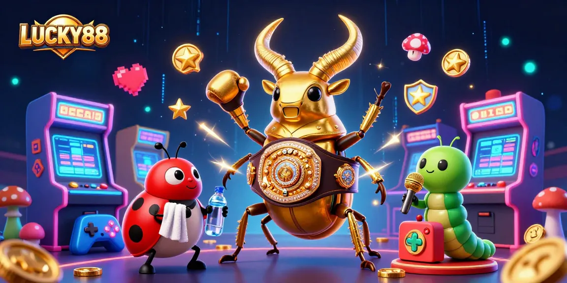 Experience thrilling gameplay with LUCKY88 featuring colorful arcade machines and captivating characters.