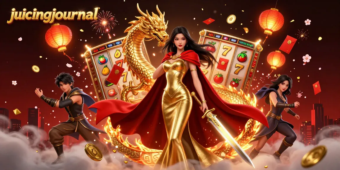 Play games and win big with juicingjournal's captivating casino illustration, showcasing thrilling slot symbols and vibrant colors.