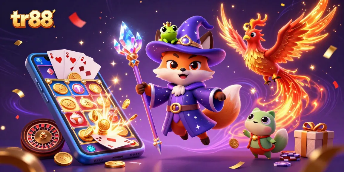 Engage in thrilling experiences at tr88 with magical wizard and explosive casino elements.