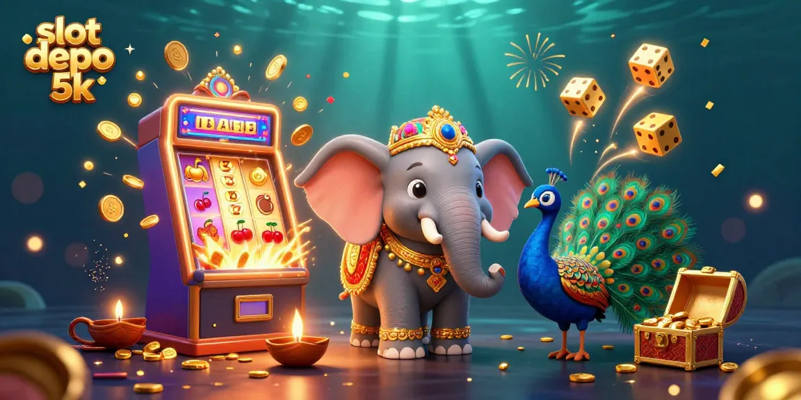 Spin the slot depo 5k for exciting jackpots with colorful casino themes and dynamic illustrations.