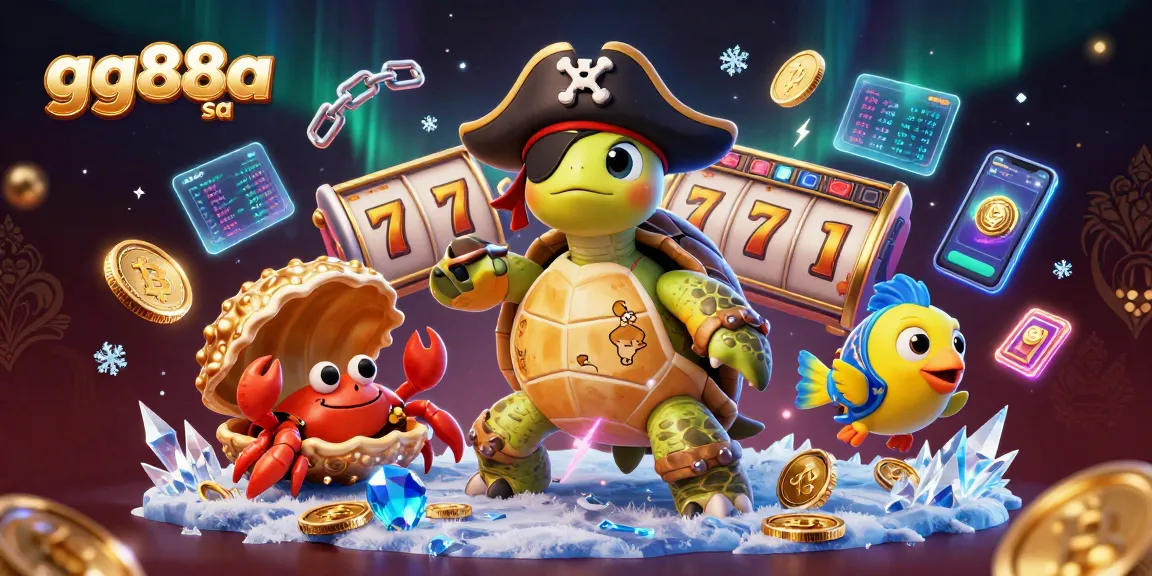 Engage with vibrant slots and crypto elements in a dynamic gg88a sa themed underwater scene.