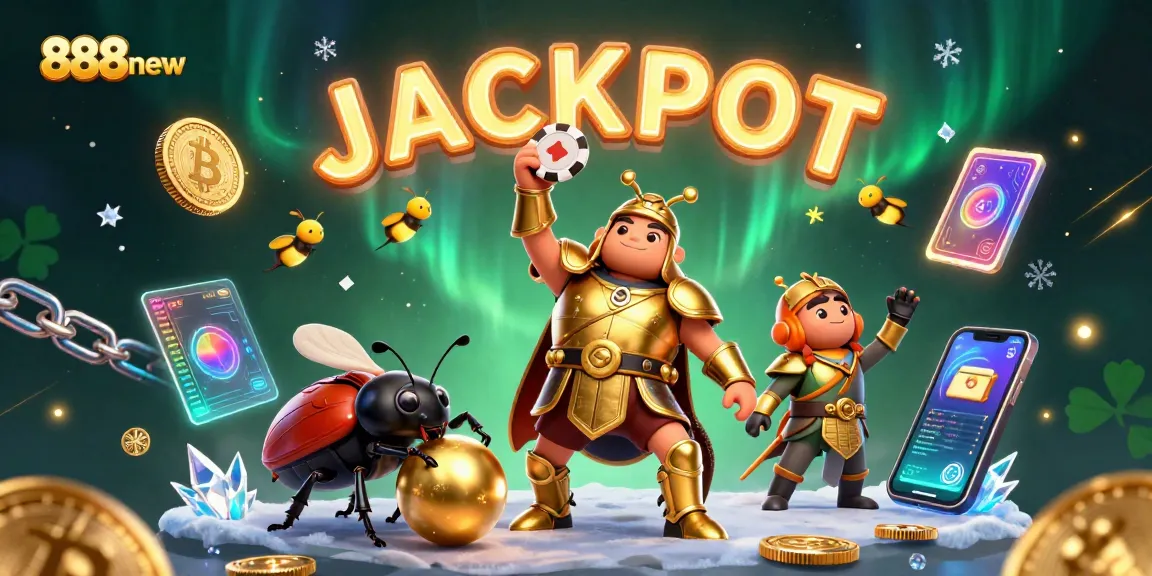 Celebrate winning moments at 888new with vibrant casino-themed 3D illustration