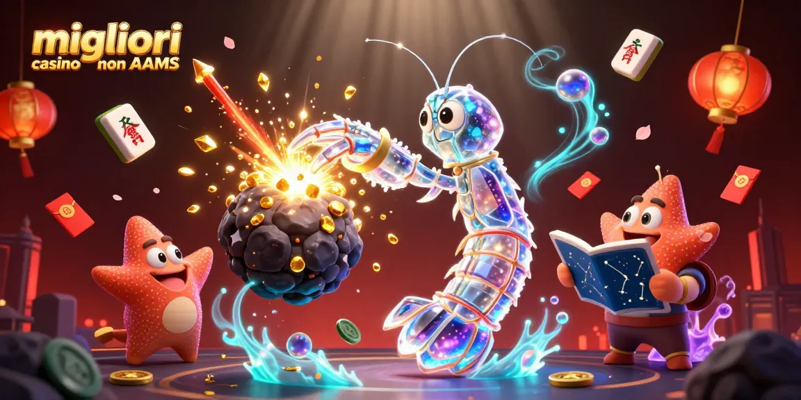 Gioca ai migliori casino non AAMS e vinci! Illustrazione 3D con samurai e asteroidi.