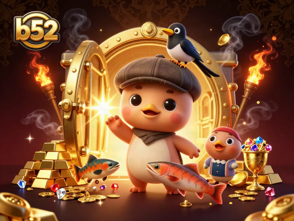 Experience thrilling wins with b52 while playful Nessie encounters treasures in a casino-themed adventure.