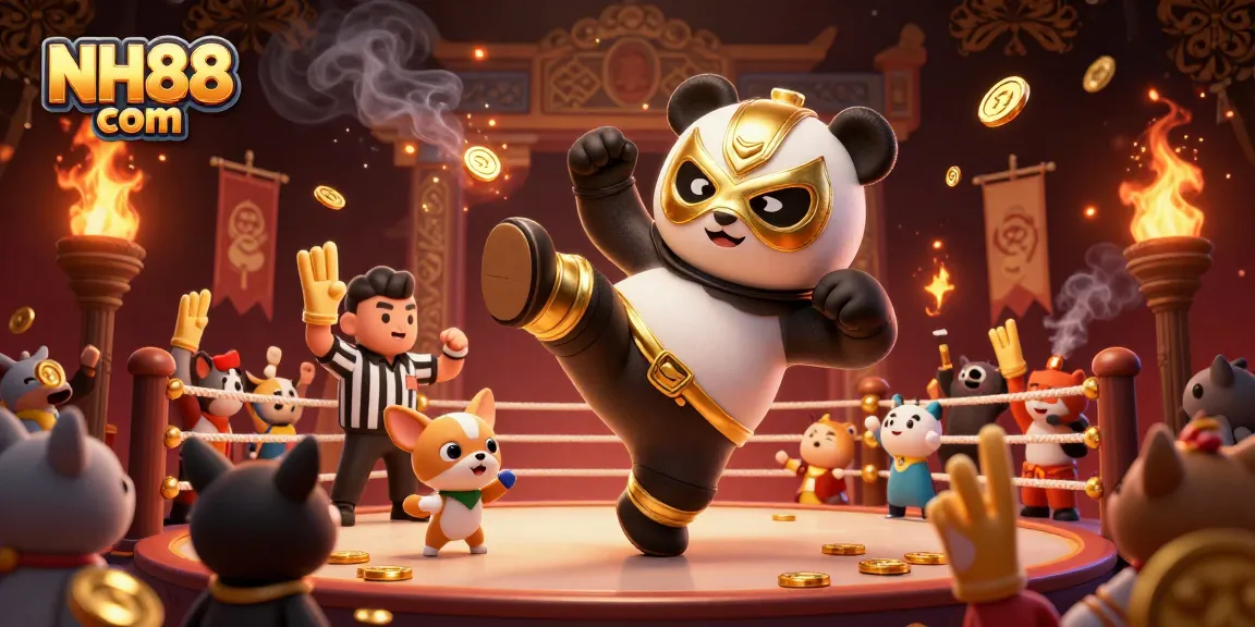 Experience thrilling excitement at NH88 com with vibrant casino games and energetic animal characters in action.