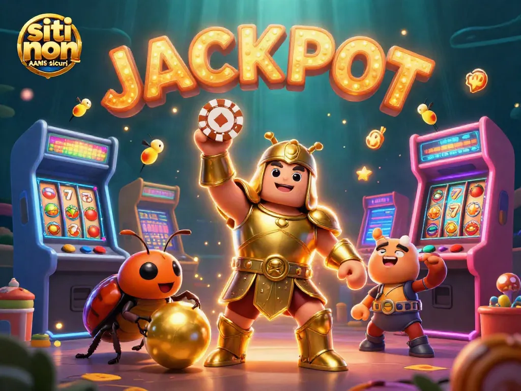 Scopri i siti non AAMS sicuri grazie a questo vivace ritratto illustrato di un casinò 3D con personaggi unici.