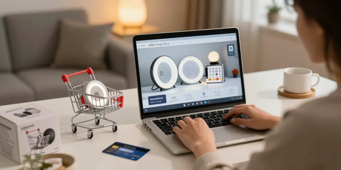 Online shopping experience showcasing LED products including sina magnetica for the best deals.