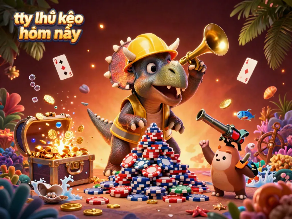 Engaging illustration celebrating tỷ lệ kèo nhà cái hôm nay with vibrant characters, rich casino elements.