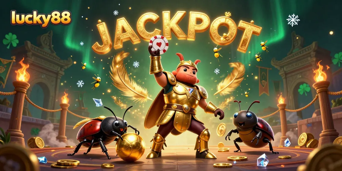 Experience thrilling wins with lucky88 in a vibrant casino scene featuring unique characters and dynamic game elements.