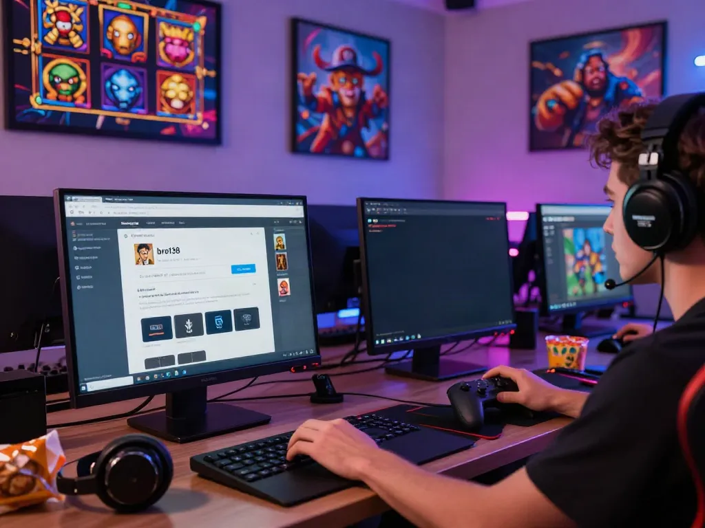 Player exploring a responsive gaming interface using bro138 link in a vibrant online gaming environment.