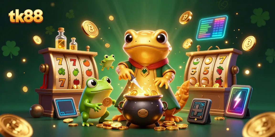 Engage with tk88's exciting slot games featuring gold alchemy and mystical rewards.