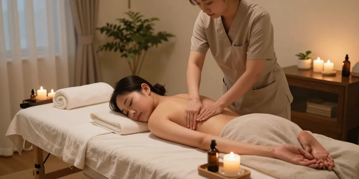 의정부출장안마 service featuring a professional therapist offering a soothing massage in a cozy setting, enhancing customer relaxation and comfort.