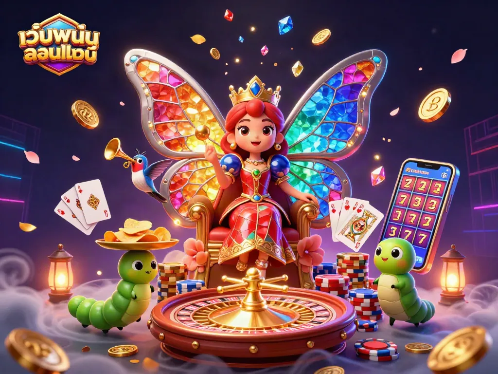 เดิมพันบน เว็บพนันออนไลน์ ด้วยบรรยากาศคาสิโนสีสันสดใสและการ์ตูน 3D