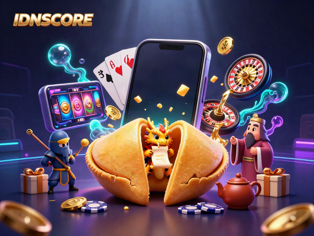 Spin winning fortunes with IDNSCORE's vibrant casino experience featuring dynamic characters and games.