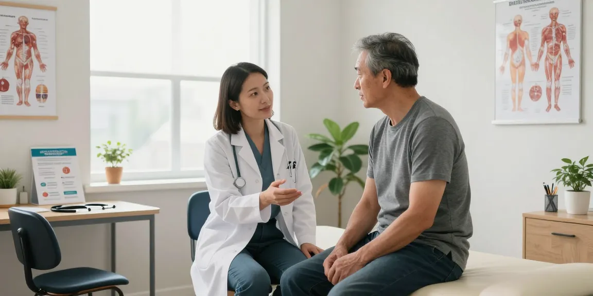 Koi Peptides Canada tirzepatide consultation in a modern health clinic, showcasing patient engagement and professional care.