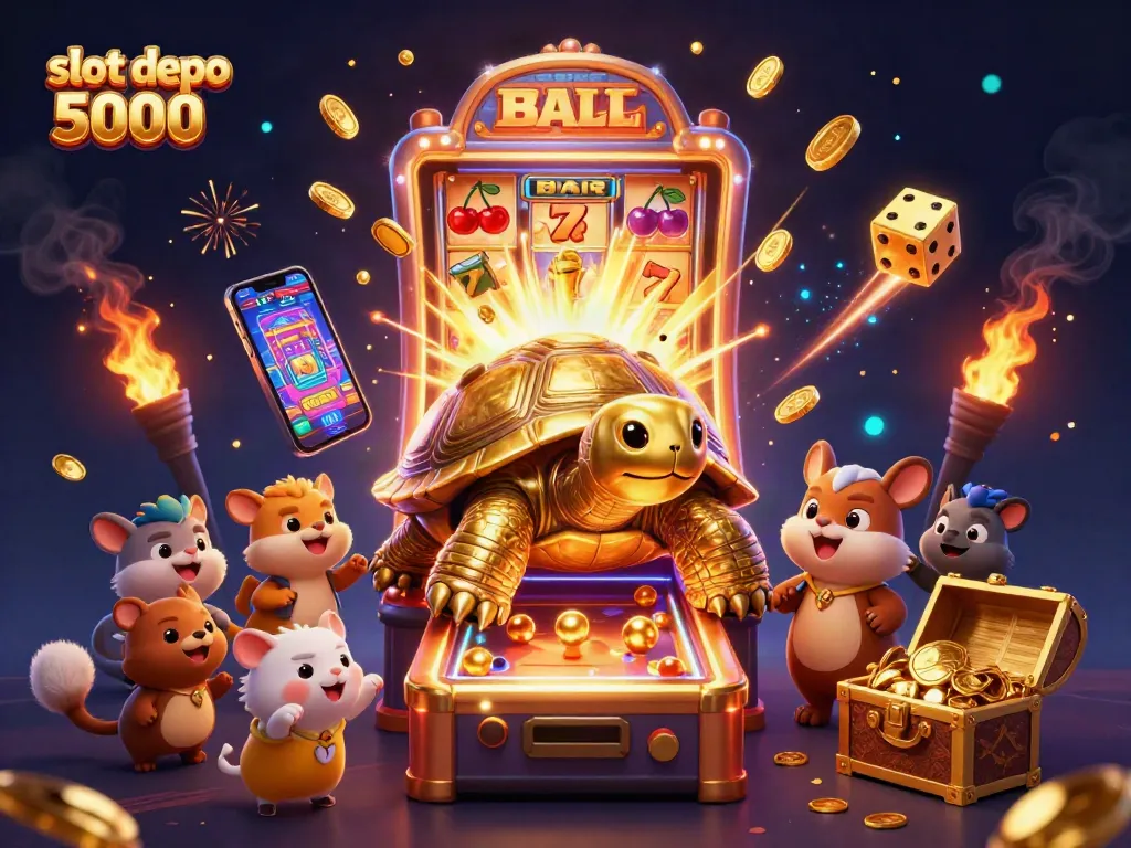 Experience thrilling gameplay at slot depo 5000 with vibrant visuals and dynamic casino elements for winning moments.