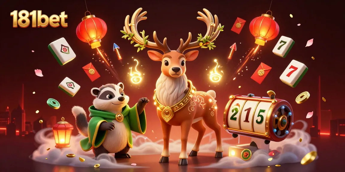 Engage in thrilling gaming with 181bet as Celtic druid stag and wise badger light up the casino.