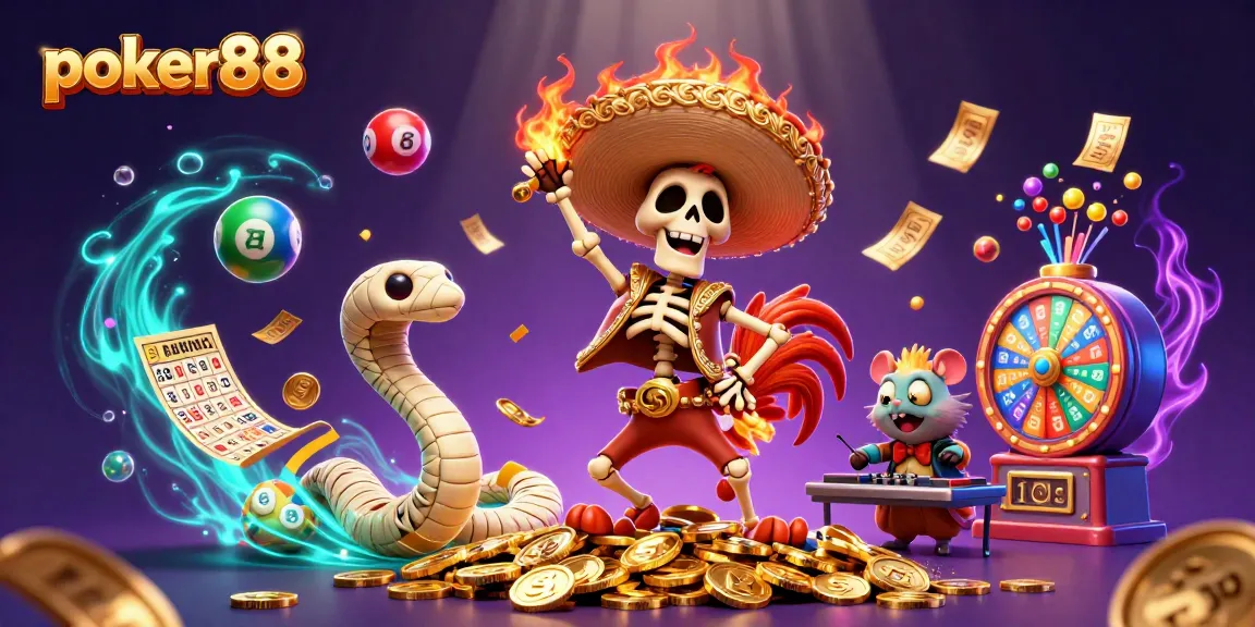 Poker88 invites players to enjoy thrilling games with chances of winning big amidst vibrant gaming elements.