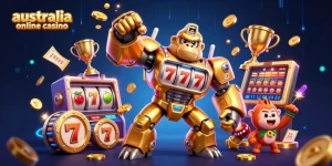 Experience thrilling action at an australia online casino with dynamic slot reels and explosive coins.