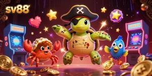 Engage in thrilling experiences with sv88’s vibrant casino adventures featuring animated characters.