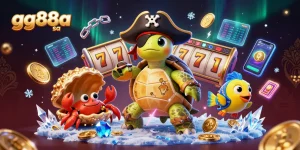 Engage with vibrant slots and crypto elements in a dynamic gg88a sa themed underwater scene.