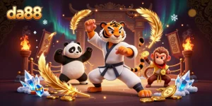 Play thrilling games at da88 with an epic kung fu tiger mastering the art of chance.
